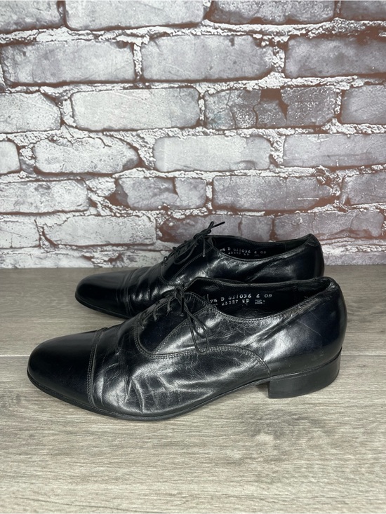 VTG Florsheim Black Patent Leather Oxford Lace Up Dress Shoes Men’s Sz 9.5D US main image 3